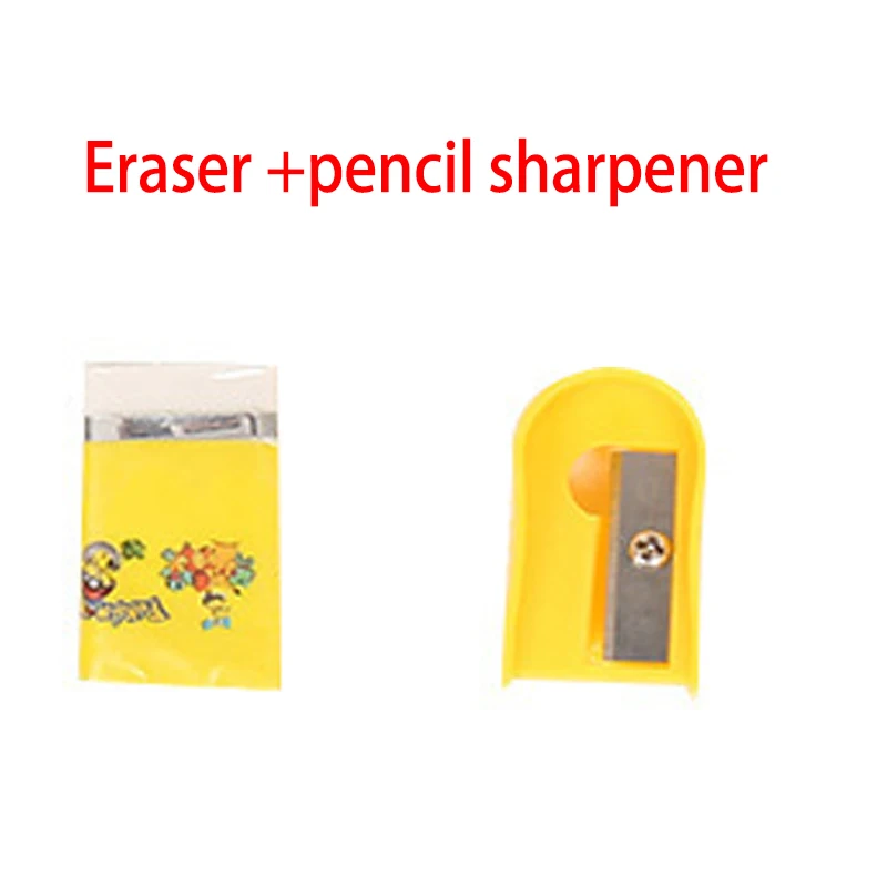 New Anime Pokemon Pikachu Student Stationery Set Pencil Case Pencil Ruler Eraser Pencil Box Stationery Set Birthday Gift