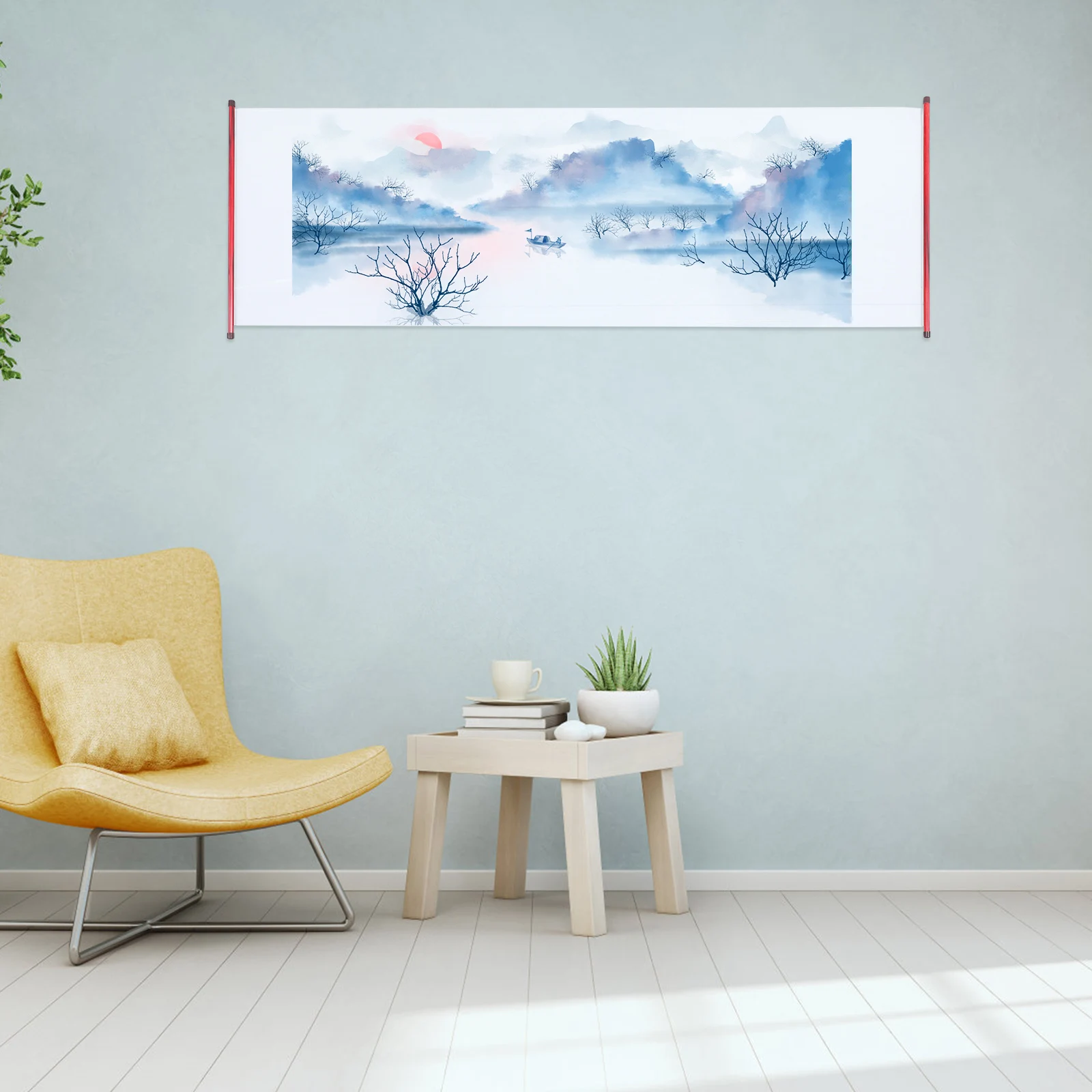 

2Pcs Water Writing Scroll Calligraphy Scroll Paper Multi-Functional Brush Painting Practicing Cloth Art Wall Scrolls Home