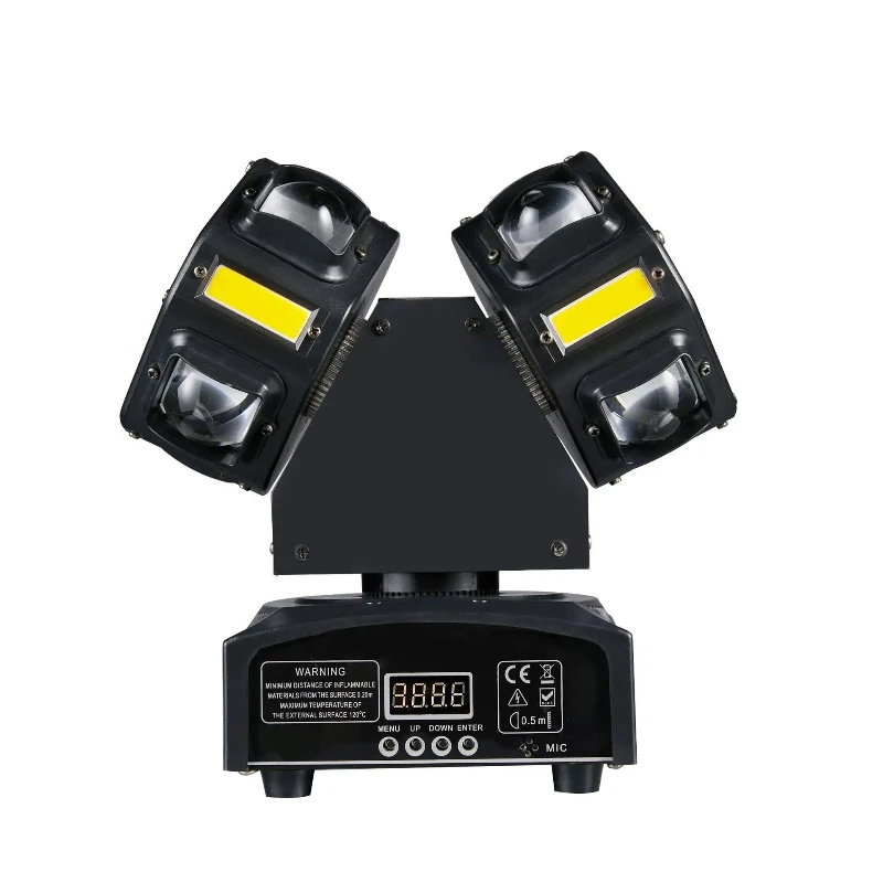 New 18 double-armed small gecko double-headed Hot Wheel beam of stroboscopic laser three-in-one shaking head football light