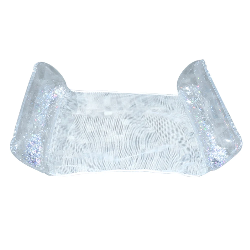 مرتبة سباحة عائمة قابلة للنفخ قابلة للطي صف عائم محمول مع ترتر للكبار أرجوحة مياه لحمام السباحة كرسي #2