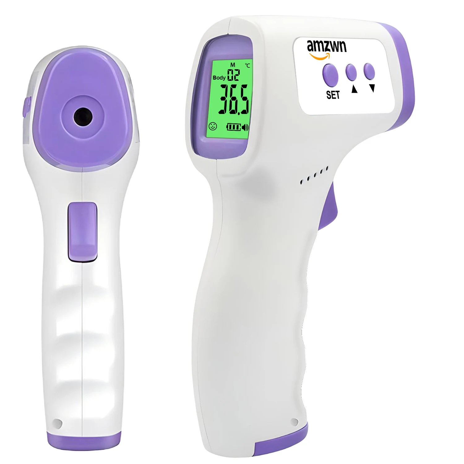 Children Adult No-contact Body Thermometer LED Digital Fever Measure Tool Tri-color Backlight Handheld Infrared Thermometer