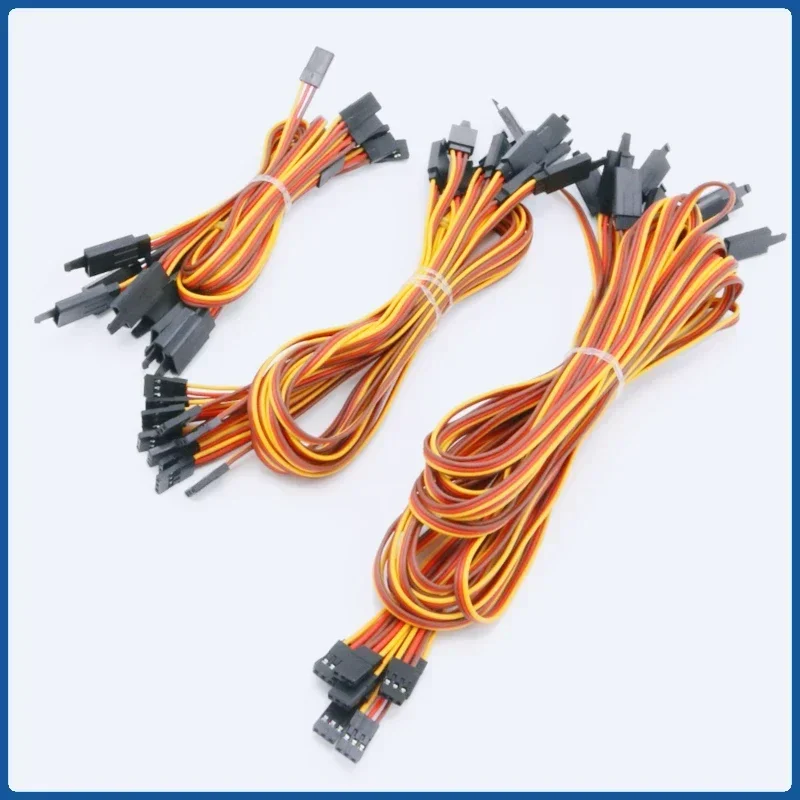 10Pcs  Anti-loose 60 core Servo Extension Lead Wire Cable ,100 /150 / 200 / 300 / 500 / 1000mm