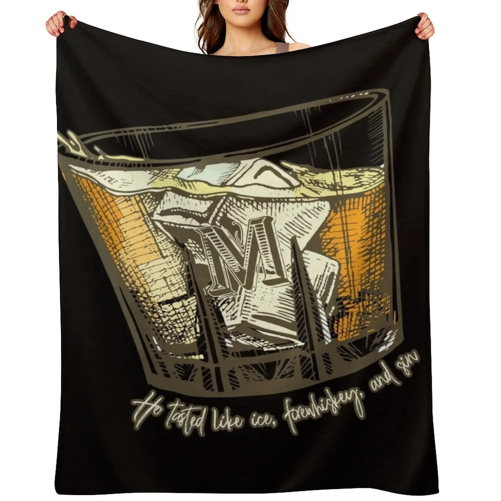 

Firewhiskey Throw Blanket Bed Fashionable christmas gifts Large Tourist Blankets