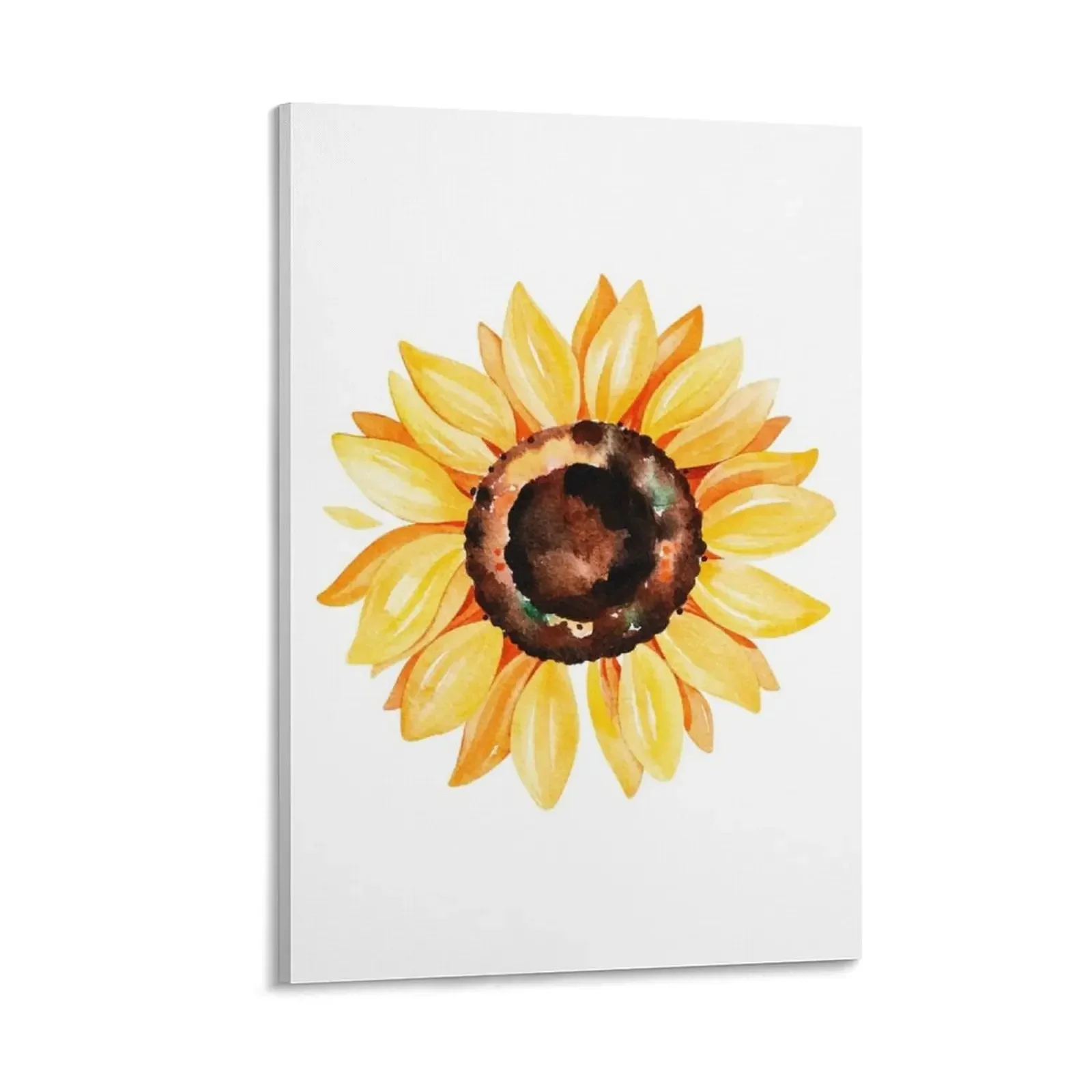 

Watercolor sunflower, hand painted yellow flower Canvas Painting posters for wall japanese room decor decoration aesthetic