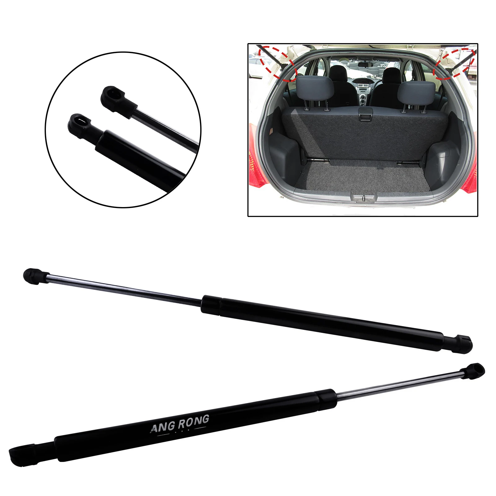 Dla Toyota Yaris Vitz Hatchback 2005-2011 Tylna klapa bagażnika Podpory gazowe