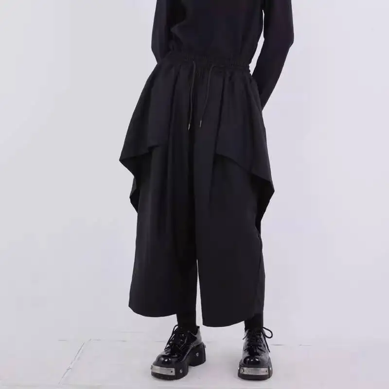 

Japanese-Style Spring And Summer Casual Dark Original Design Wide-Leg Pants, Women's Casual Pants Men's Clothing, Same Style Cro