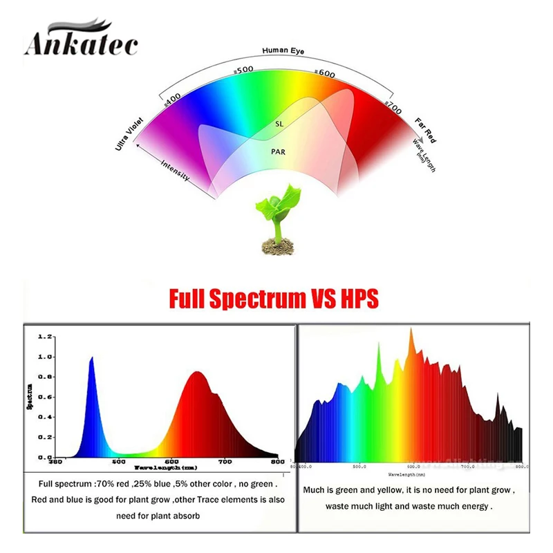 30W 50W 80W LED Lighting Greenhouse Iodine Tungsten Phyto Lamp AC 110V 220V Full Spectrum 380-840NM for Plant Growth Hydroponics