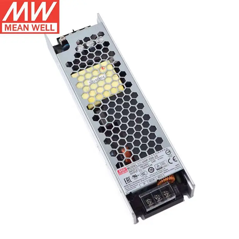 

TAIWAN MEAN WELL UHP-200-24 24V 8.4A 201.6W Slim Type with PFC Switching Power Supply Brand New Original Authentic