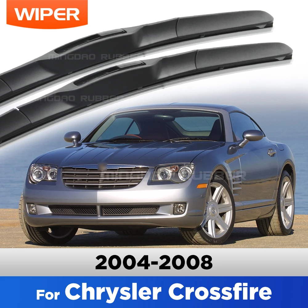 

CREATROAD Rubber Wiper Blades For Chrysler Crossfire 2004-2008 2005 2006 2007 Windshield Wiper Windscreen Window Brush 22"+20"