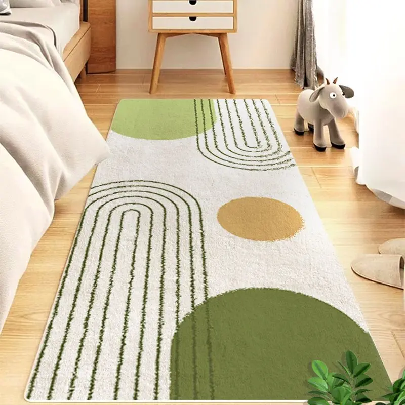 Fluffy Carpet For Bedroom Soft Bed Bedside Rugs Plush Long Area Floor Mat Nordic Style Non Slip Rug  Imitation Cashmere Mat Home