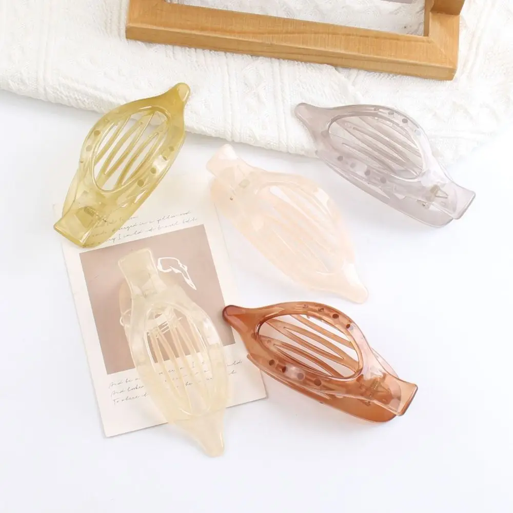 夏大アクリルクリップヘアピンファッション透明アヒルのくちばしヘアクリップヘアアクセサリー女性帽子