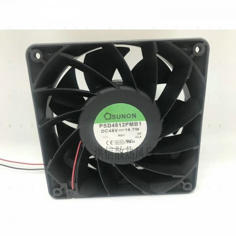 H 1 pcs for SUNON 12038 12CM PSD4812PMB1 DC48V 18.7W High Air Flow Cooling Fan.