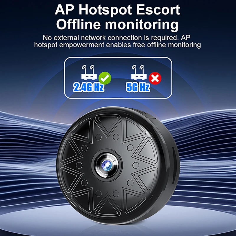 HD Wifi Smart Monitor Surveillance Cameras Sensor Camcorder Web Video Home Safety Wireless Security