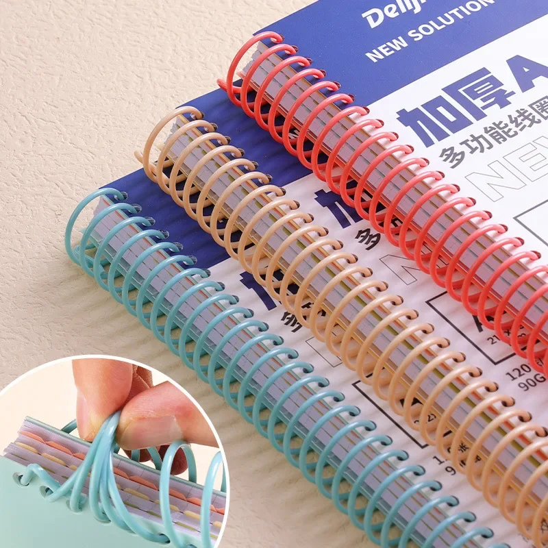 A4 large coil book office A5 notepad students can tear PP sub-subject spacer horizontal line notebook customization diary