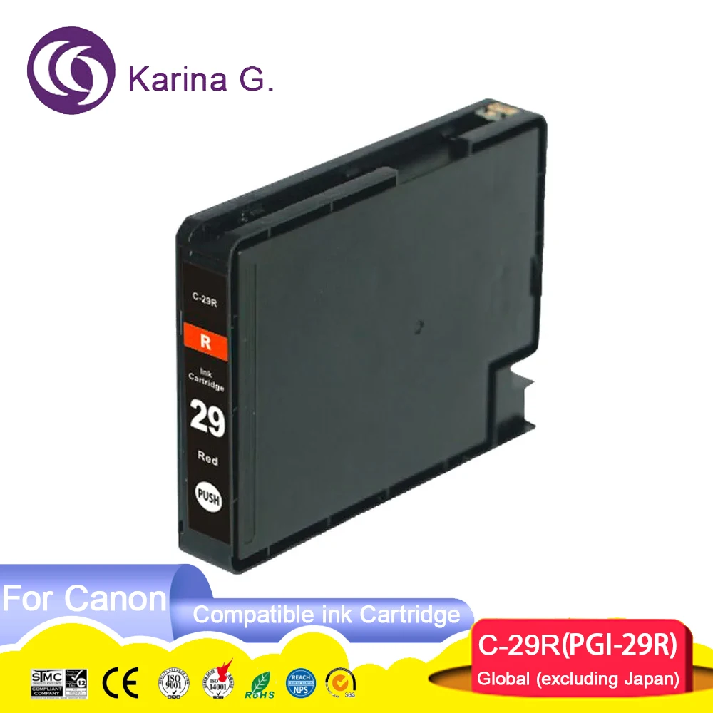 Imagem -06 - Cartucho de Tinta para Impressora Cor Premium Compatível Pgi29 Pgi29 Pgi29 Pixma Pro1 Pgi-29 Cartucho de Tinta