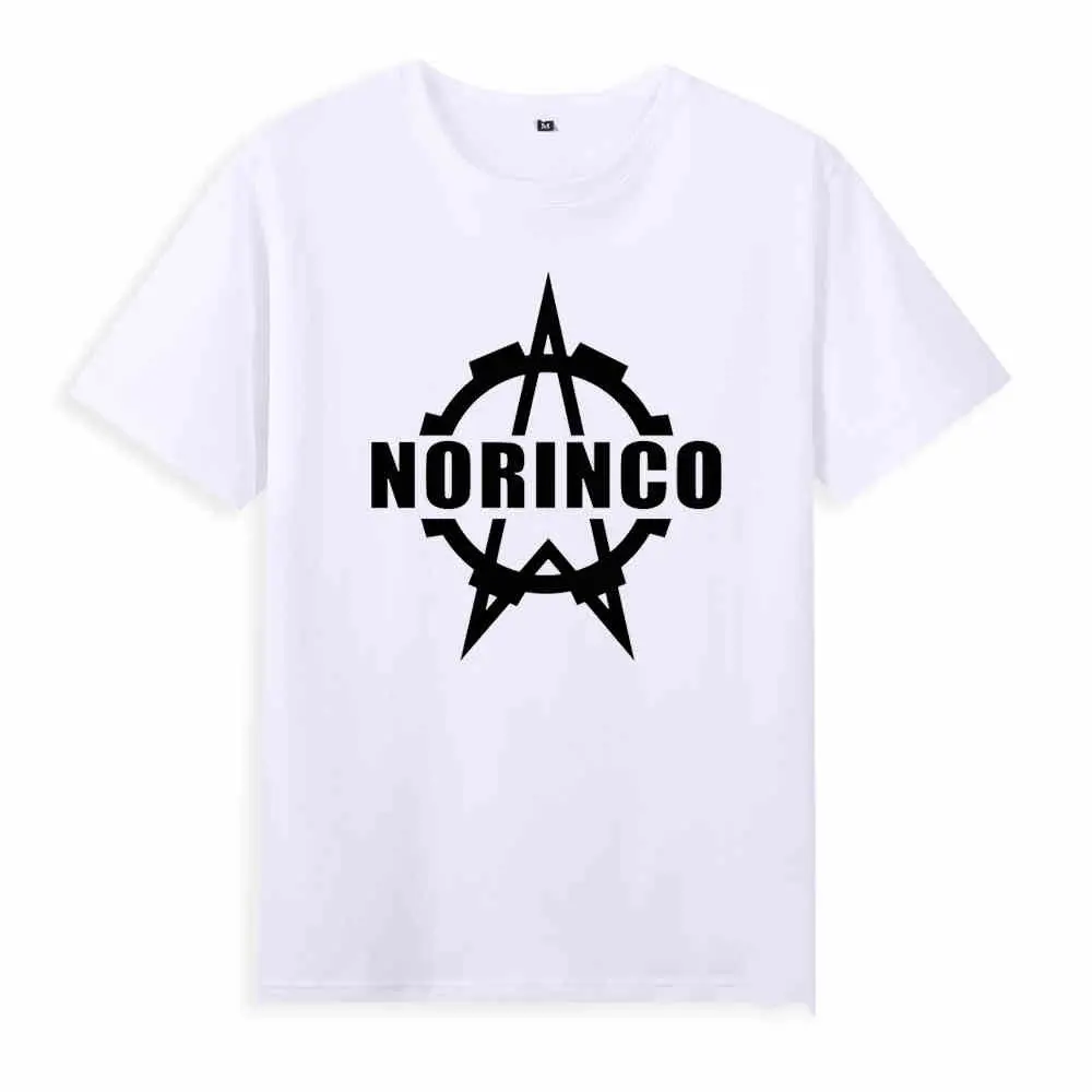 Cotton Military Weapons Armored Vehicles Weapon Industry NORINCO Letter Printed Short Sleeve T-Shirt Outer Wear Clothes