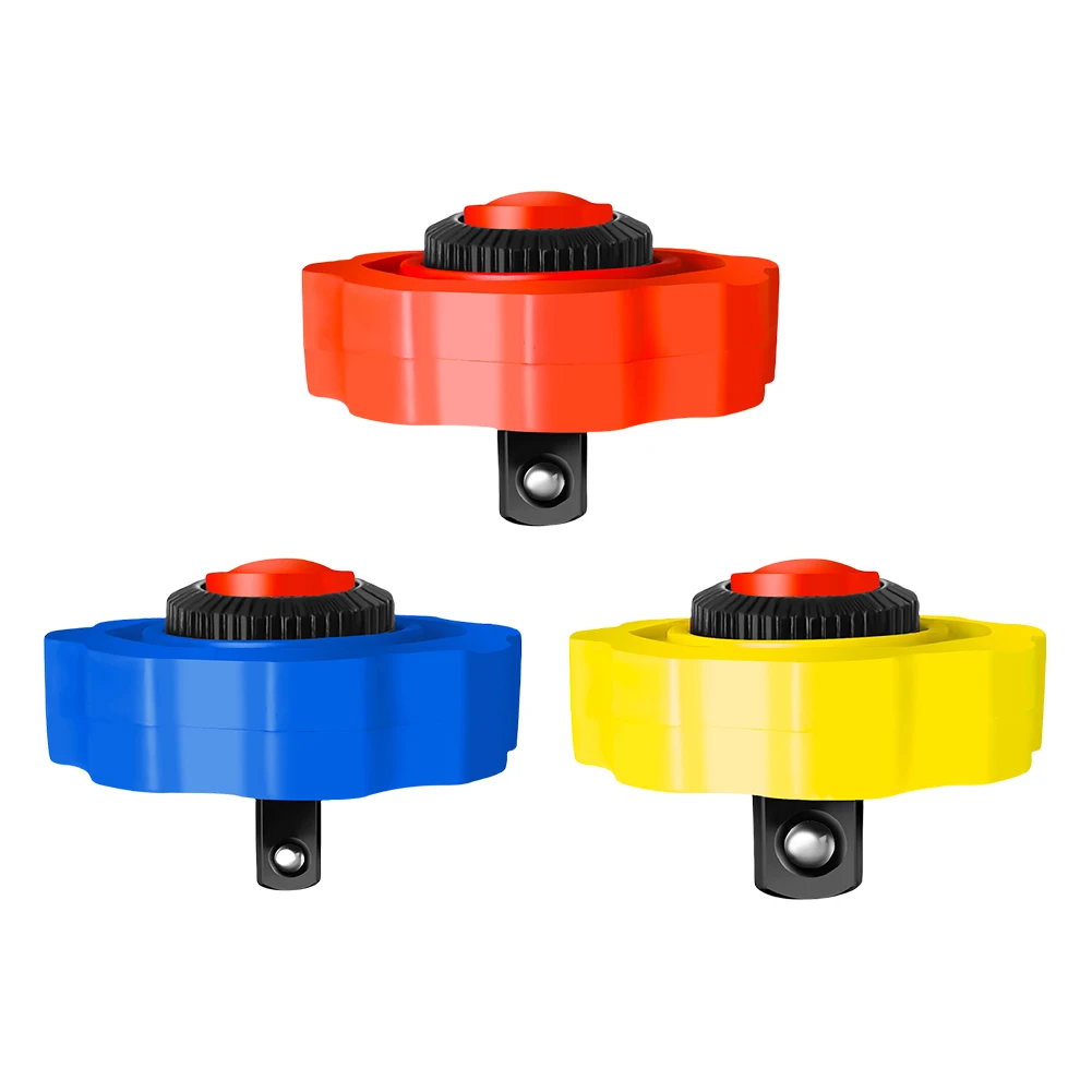 3 Pcs Stubby Thumbwheel Ratchet 1/2'' 3/8'' 1/4'' Palm Ratchet Socket Finger Reversible Ratchet Handle for Home & Auto Repair