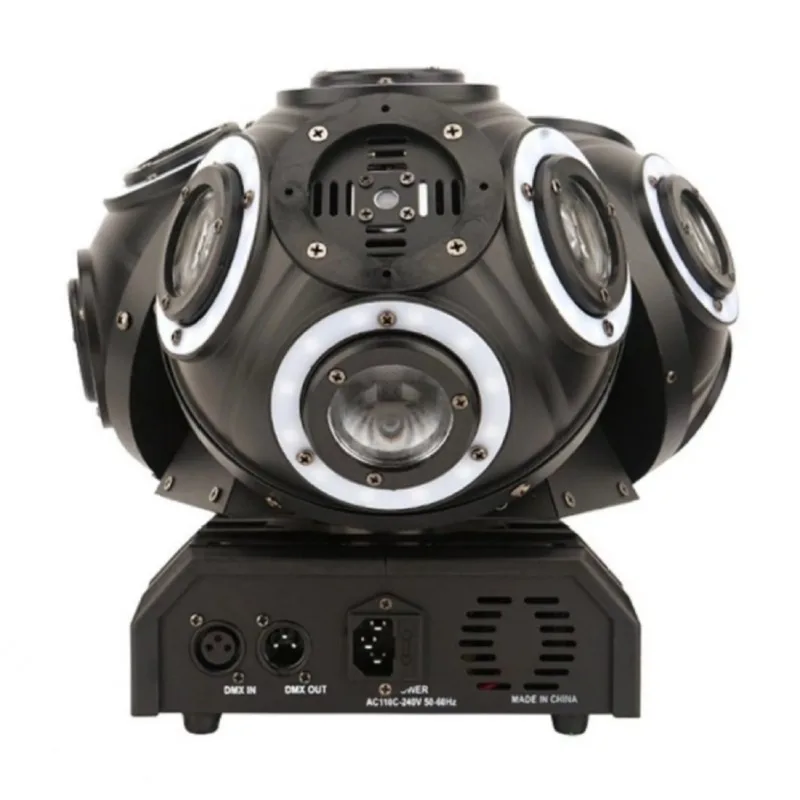 180W LED 12 Three Headed Ball Light Full-color Beam Infinitely Rotating Laser Light KTV Bar Rainbow Shaking Head Light