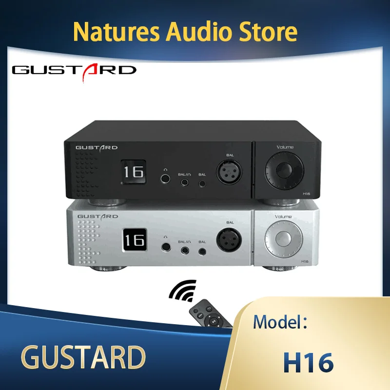 

GUSTARD H16 Headphone Amplifier Hi-Res OLED Display XLR/RCA Balanced Pre Amplifier Great Companion of Gustard X16 Decoder