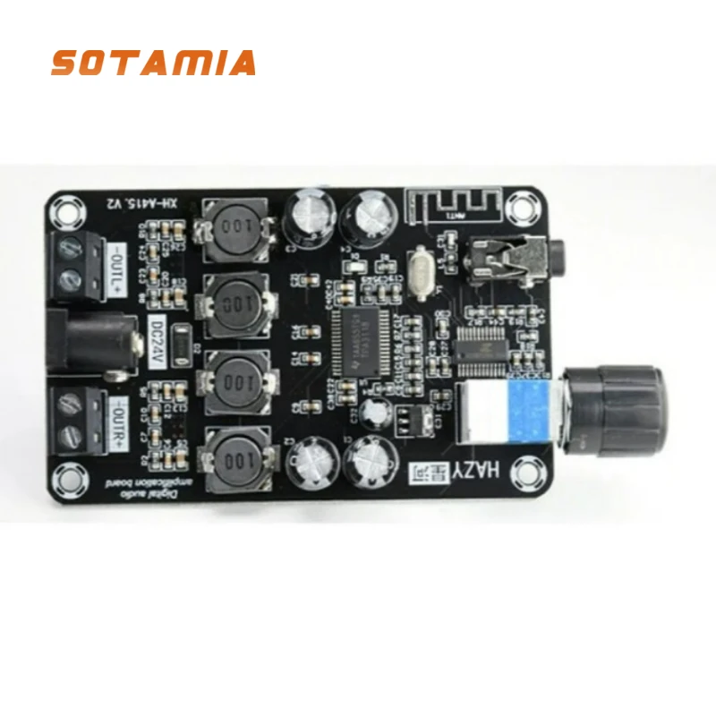 

SOTAMIA TPA3118D2 Плата усилителя мощности Bluetooth 50Wx2 Стерео 2,0 Усилитель аудио Цифровой звук Усилители динамиков Вход AUX