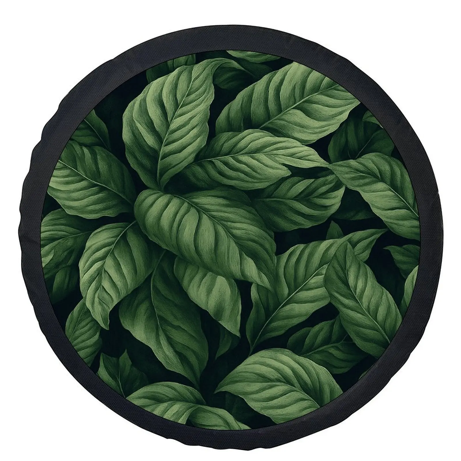 1pc Green Leaf Pattern Wheel & Tire Cover - All-Weather Protection, Fits Most Cars, SUVs, Trucks - Easy Installation, Durable Wh
