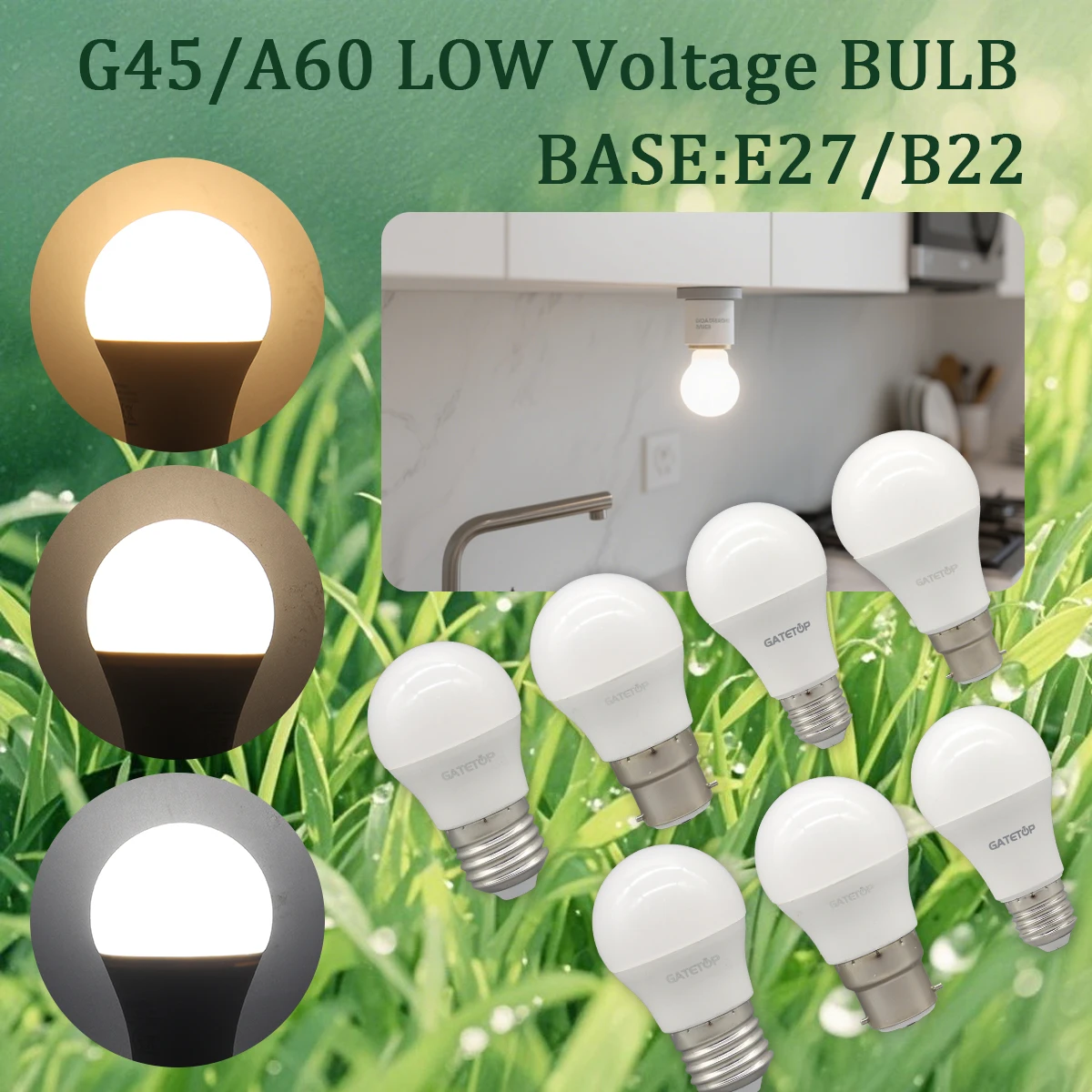 4-20PCS LED Bulb Lights E27 AC DC 12V 24V 48V Lampada Luz B22 Lamp 3W 5W 10W Spot Bulb Led Light Bulbs for Outdoor Lighting