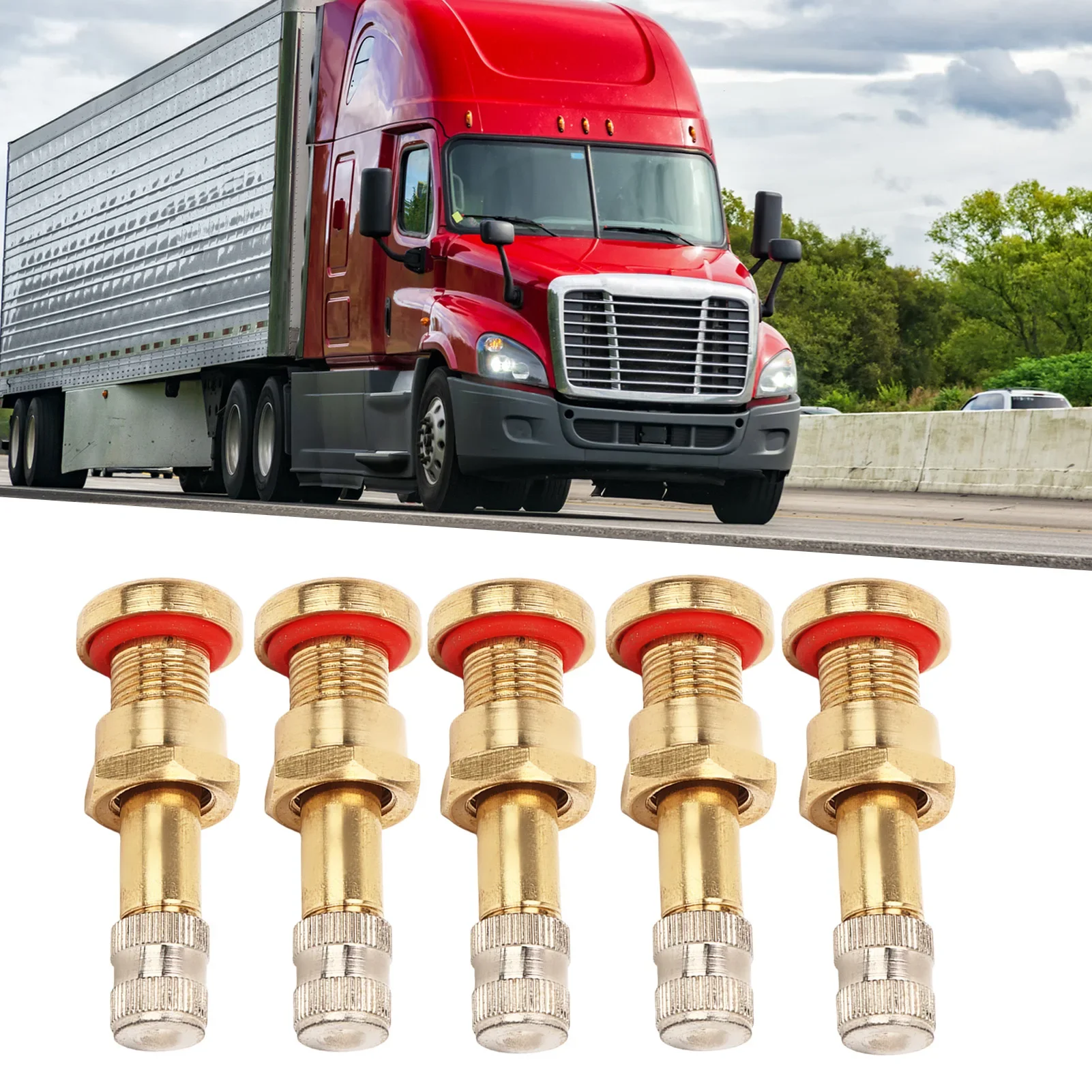 

Стержни клапанов бескамерных шин грузовика, 20 предметов — металлические для отверстий 9,7 мм, устойчивые к царапинам для автобуса/фургона