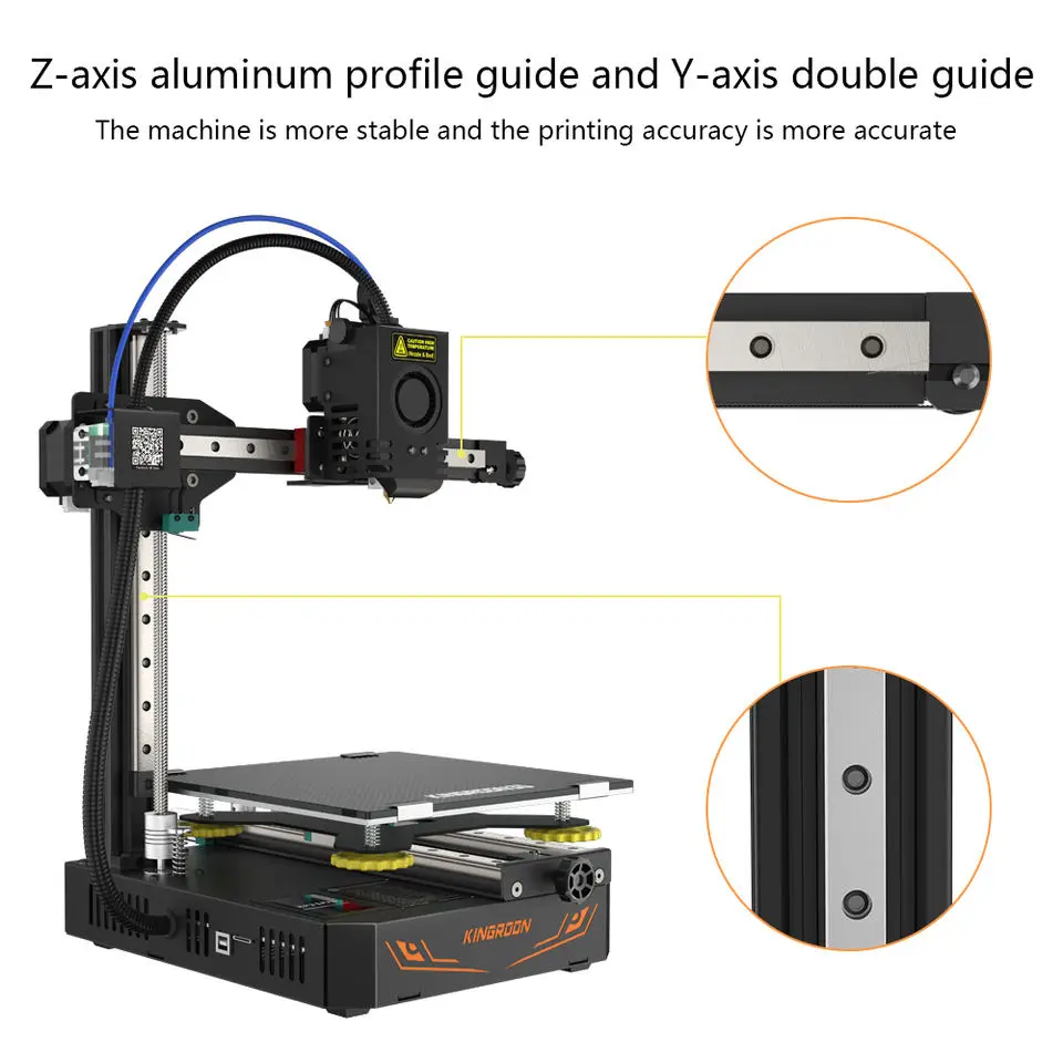 High Precision Kingroon KP3S Pro S1 Imprimante 3d Machine 200*200*200mm DIY FDM 3d Printer Desktop 3d Printer For School