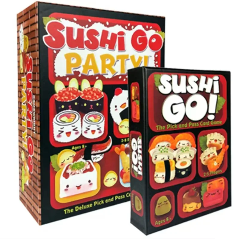 Tarjeta de juego de reunión familiar Sushi Go, divertido juego de cartas, juegos de mesa de fiesta, 1 piezas