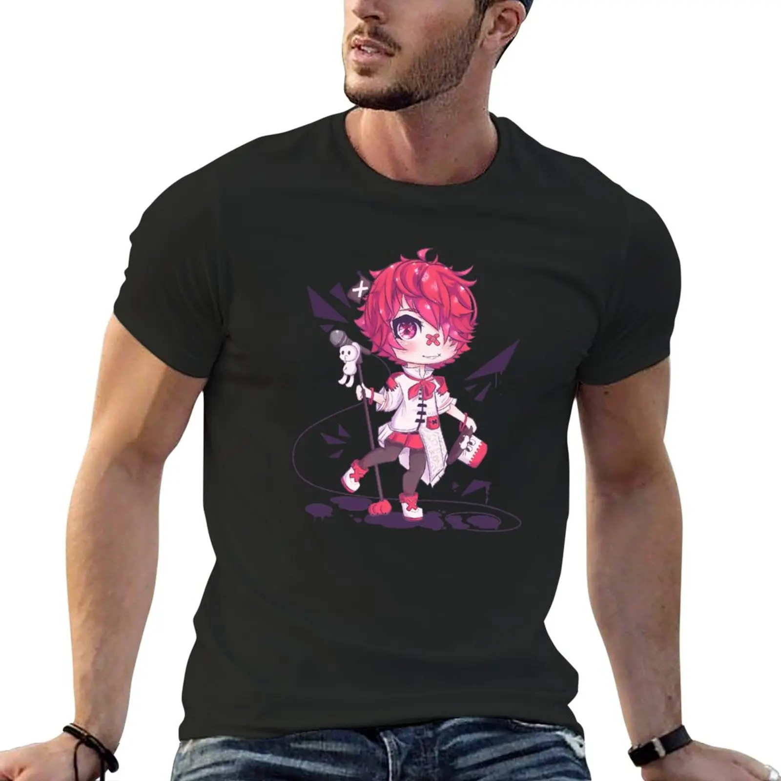 New Vocaloid Fukase Chibi with Microphone T-Shirt summer tops summer top plus size tops mens t shirts casual stylish