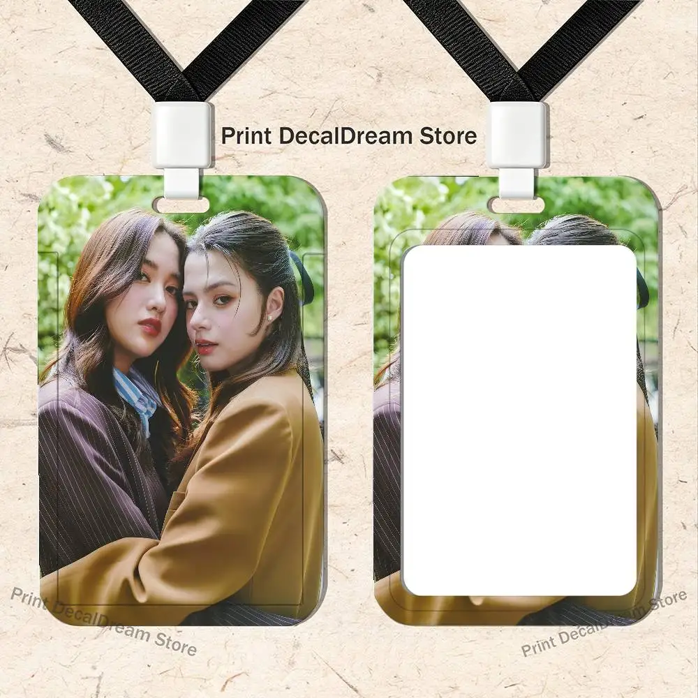 프린베키 프린 베키 카드 홀더 랜야드 카메라 넥 스트랩 신용 카드 케이스 ID 배지 홀더 증명서 보호 카드 홀더