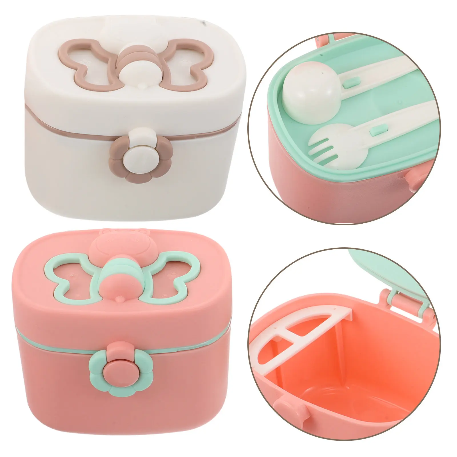 

Набор из 2 дозаторов для детских смесей: компактный дизайн, сохранение свежести, точное дозирование, материал PP, для путешествий и перекусов