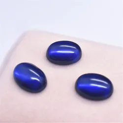 Sapphire Oval Cabochon Smooth Polished Surface Egg Shape Royal Blue Sapphire Cabochon Flat Back SP019