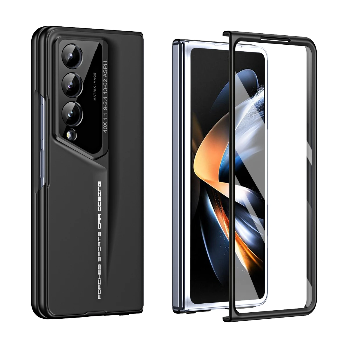 Custodia pieghevole a copertura totale per Samsung Galaxy Z Fold 4 6 Fold6 5G Fold4 Fold5 Fold 5 pellicola in vetro temperato accessori per telefoni