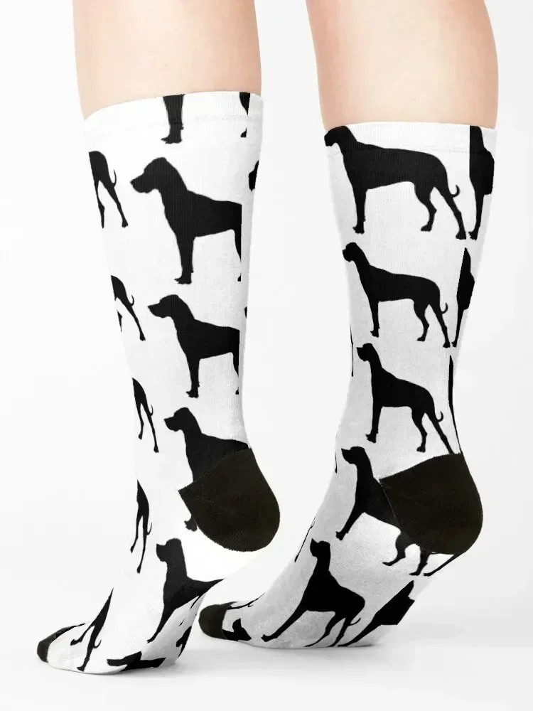 Simple Great Dane Dog Silhouette Socks Sports designer brand Toe sports designer Socks For Women Men's