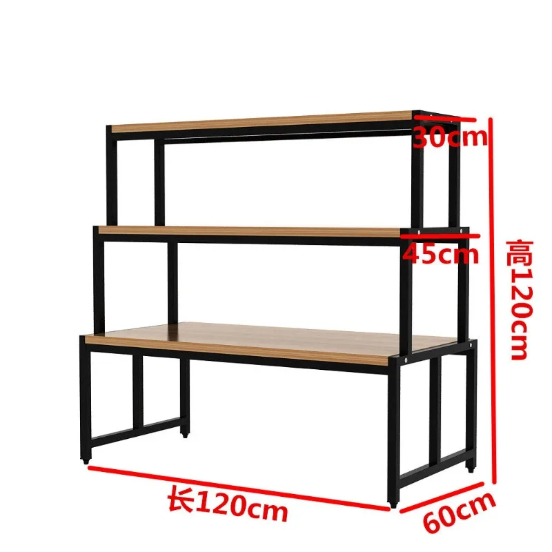 

Zhongdao Cabinet, three-layer running water table, product high and low display rack, double-sided clothing store, shoe rack, ba