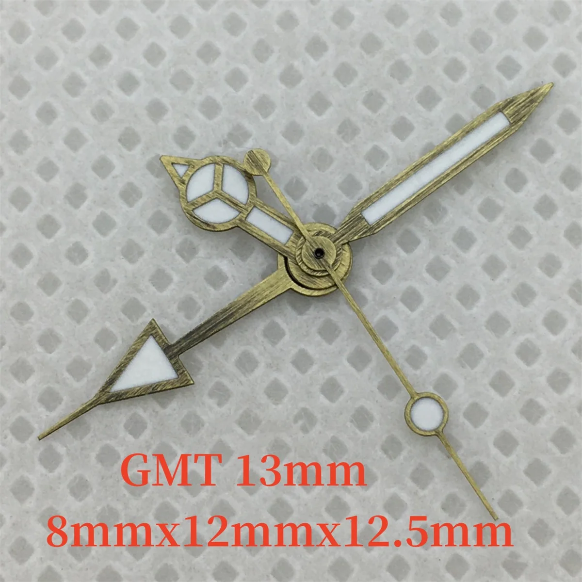 BLIGER-manecillas GMT de bronce, 4 pines, verdes que brillan en la oscuridad, para movimiento NH34, accesorios de repuesto para reloj de hombre