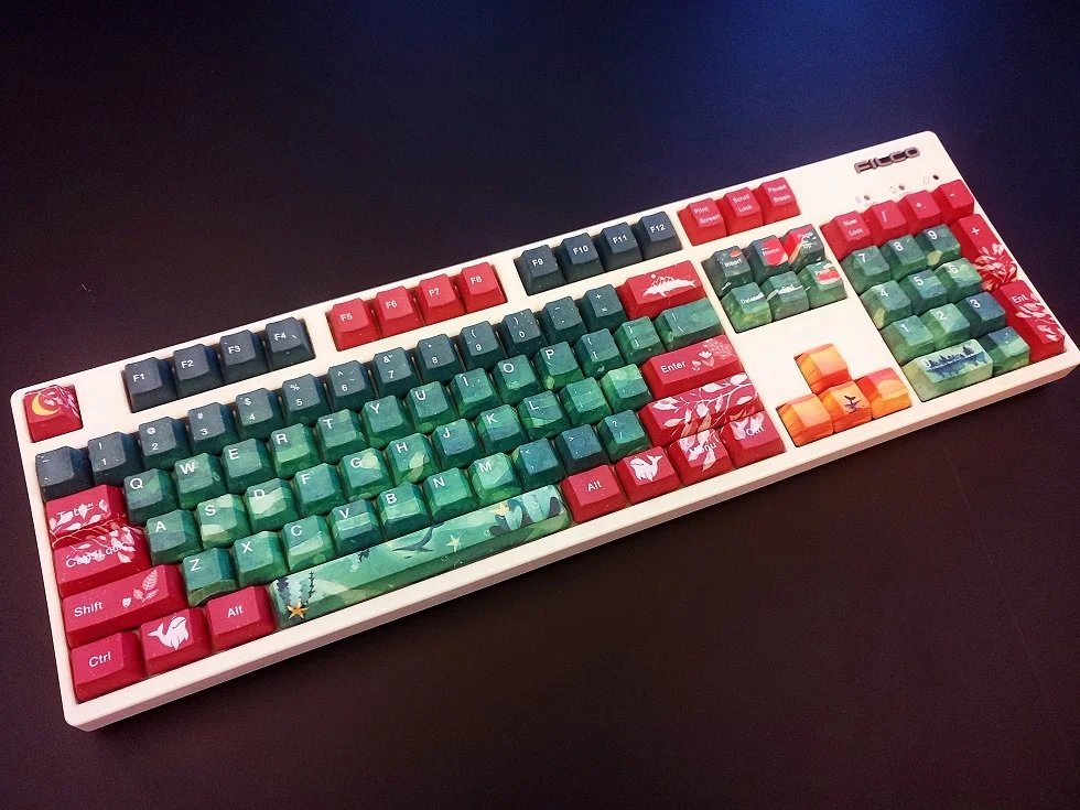 [Ocean A] Tastiera meccanica sublimatica bifacciale personalizzata PBT, copritasti OEM