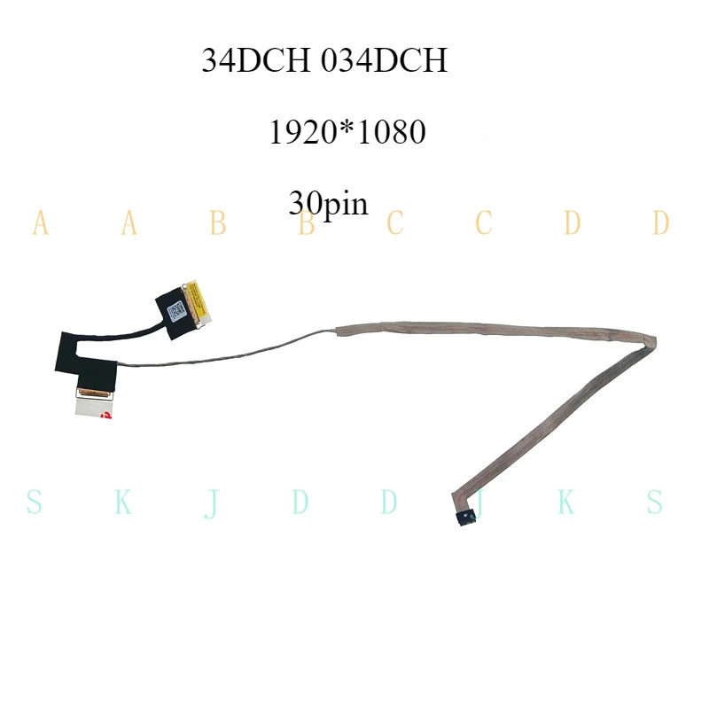 

ЖК-кабель M для Dell 15 R3 R4 FHD NVS SYNC 34DCH 034DCH DC02C00ED00