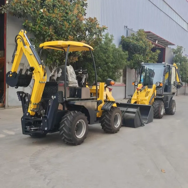 Dual-End Busy Loader Multi-Terrain Agricultural Wheel Loader With Multi-Functional Garden Orchard Backhoe New Technology Farming