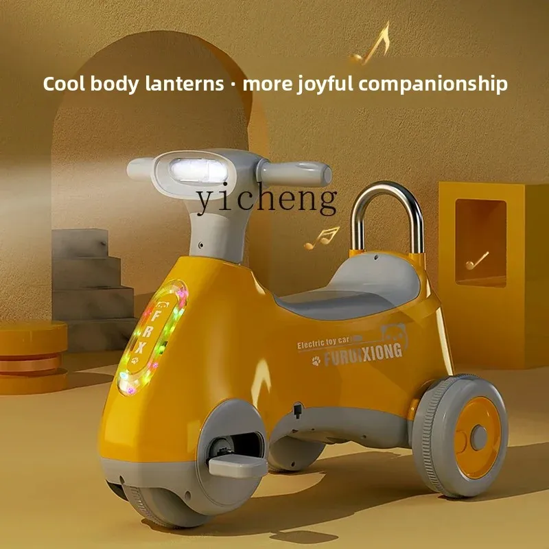 

ZZ electric twist car for children, boys and girls, yo-yo car for one-year-old children, sliding and anti-rollover