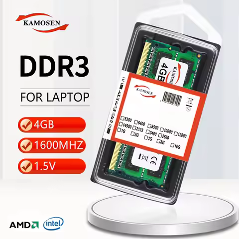KAMOSEN DDR3 RAM 1GB 2GB 4GB 8GB 8500MHz 1333MHz 1600MHz 1866MHz Notebook Memory 240-pin Non-ECC Unbuffered SODIMM