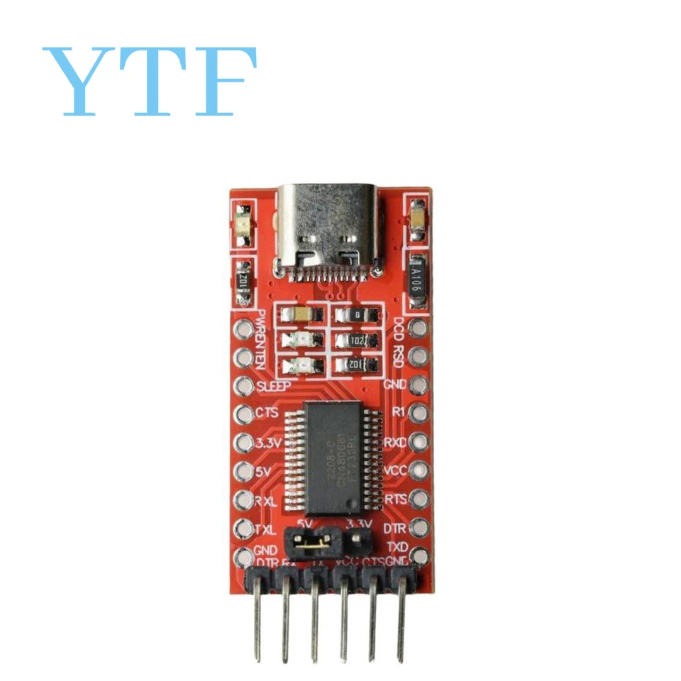 FT232RL FT232 FTDI USB 3.3V 5.5V À TTL Module Adaptateur Série Pour Arduino FT232 Pro Mini Port USB À TTL 232 Mini / Type-C USB