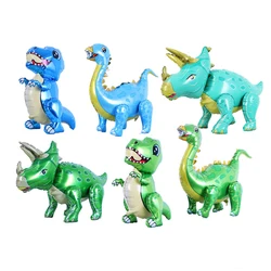 Grandi palloncini in lamina di dinosauro da passeggio 4D decorazioni per feste giocattoli animali per bambini decorazioni per feste di compleanno forniture regalo globale per bambini