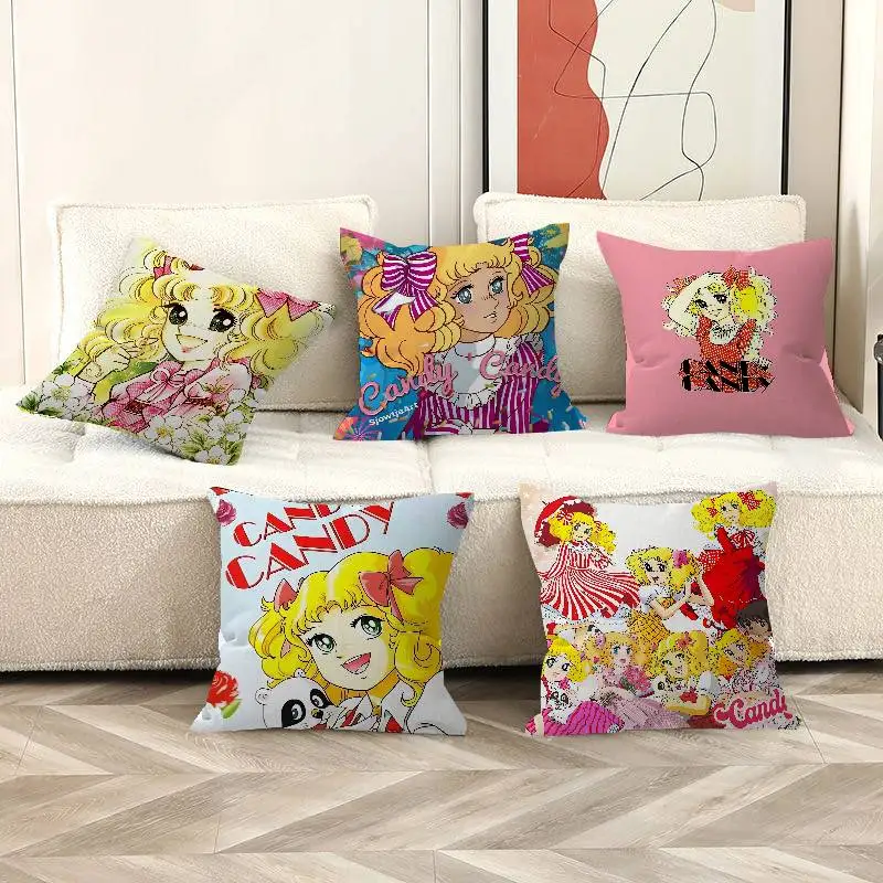 

Manga Candy Candy Anime Pillow Cushion Cover Pillowcase Living Room Sofa Home Decor Customized