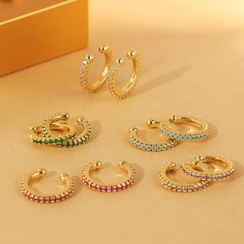 1Pc Ear Cuff Earrings Stainless Steel Non-Piercing Cuff Ear Clip Earring for Women Fake Cartilage Simple Y2K Jewelry 2026 New