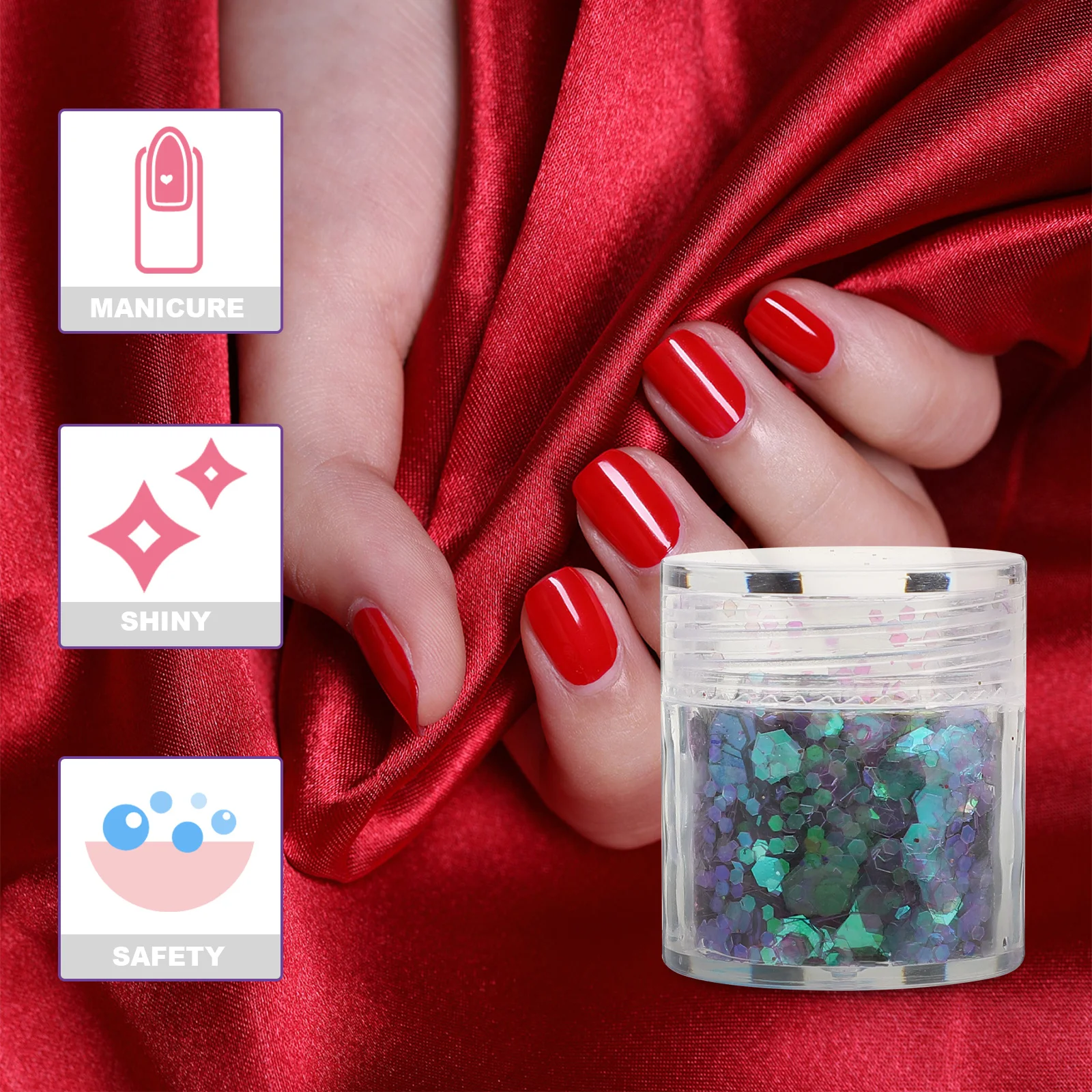 

20 Bottles Nail Glitter Sequins Thin Bright Shimmer for Nails DIY Manicure Decors Nail Art Tools Salon Accessories Glitter