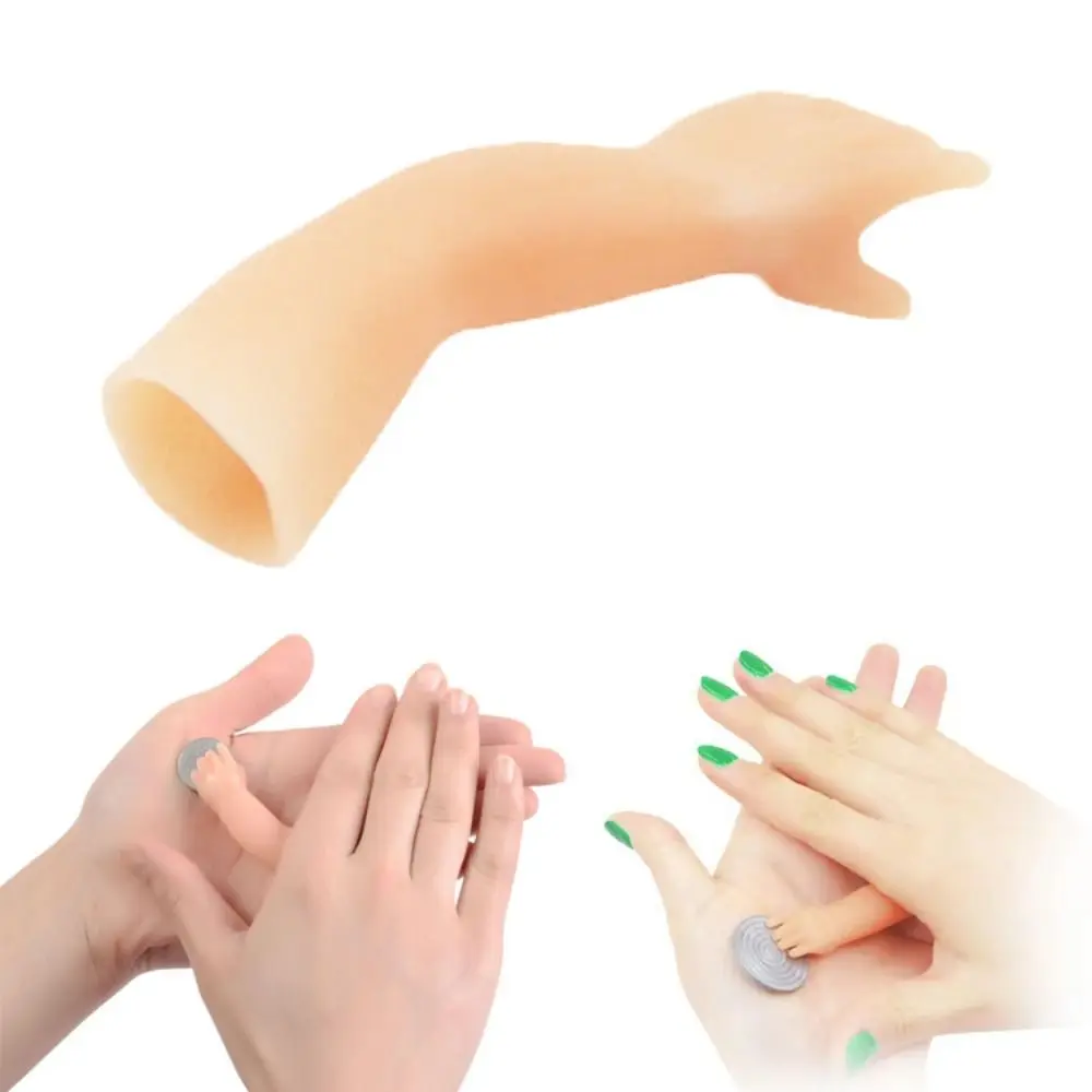 Portable Silicone+Magnet Arm Magic Tricks Novelty Prank Props Little Hand Prank Joke Funny Magic Props Party Gag
