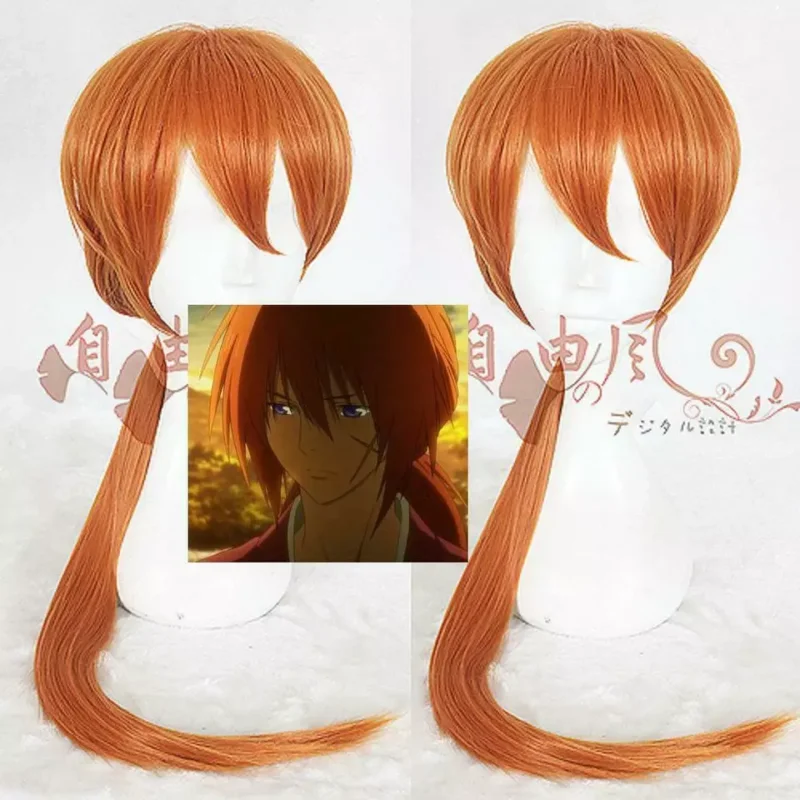 

Rurouni Himura Kenshin Orange Hair Wigs cartoon Cosplay Wig