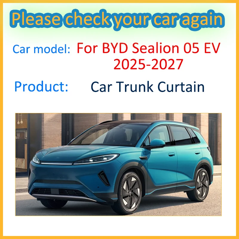 Автомобильные шторы для BYD Sealion 05, аксессуары для электромобилей 2025 2026 2027, автомобильная занавеска для багажника, внутренняя перегородка для хранения, щит конфиденциальности